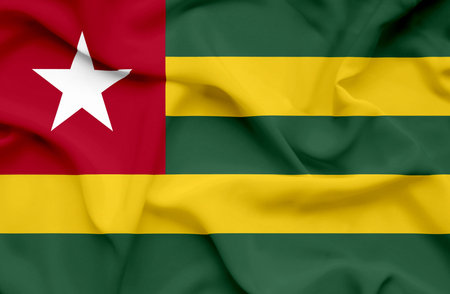 Togo waving flag