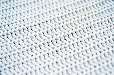 White knit backround macro shot