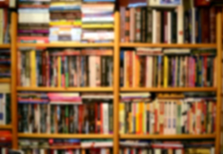 Blured books backgroundの写真素材