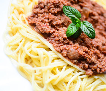 Spaghetti bologneseの写真素材