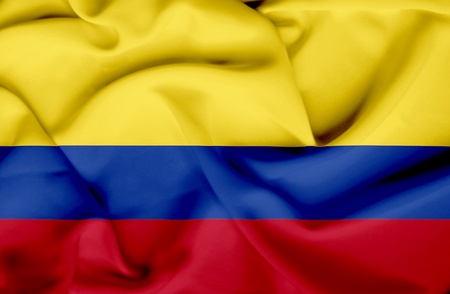 Columbia waving flagの写真素材