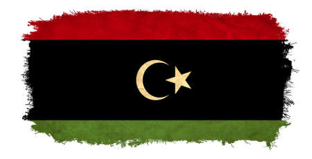 Libya grunge flagの写真素材