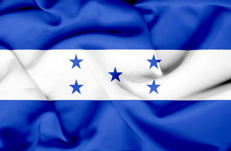 Honduras waving flagの写真素材
