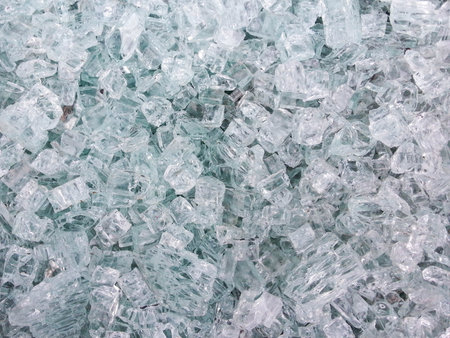 Broken glass in pieces background