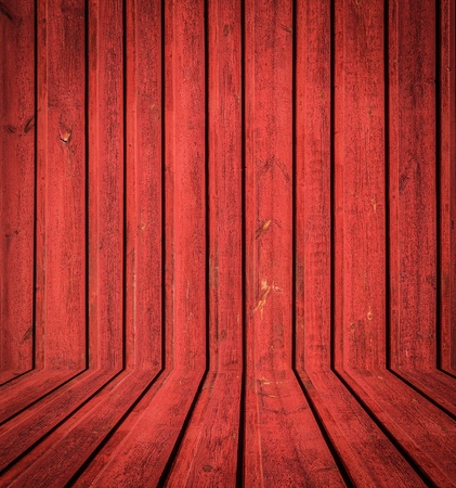 Abstract interior of red woodem roomの写真素材