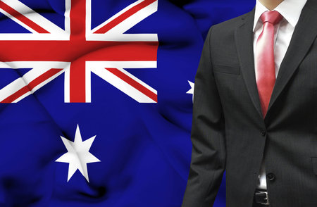 Businessman from Australia conceptual imageの写真素材