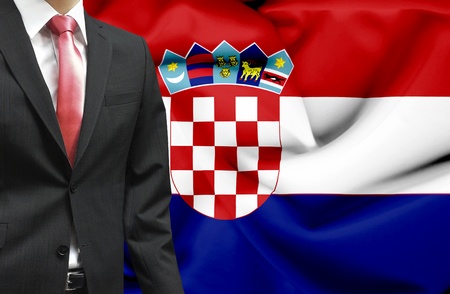 Businessman from Croatia conceptual imageの写真素材
