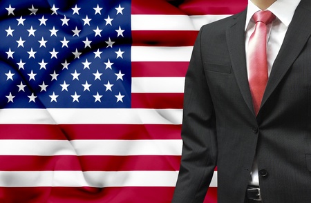 Businessman from United States of America conceptual imageの写真素材