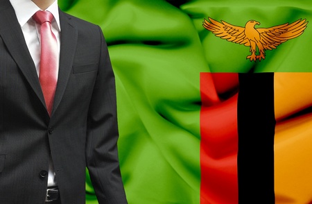 Businessman from Zambia conceptual imageの写真素材