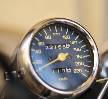 Motorcycle speedometerの写真素材