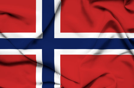 Norway waving flag