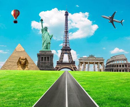 Travel the world conceptの写真素材