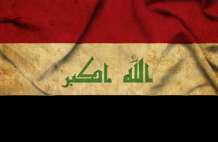 Iraq waving flagの写真素材