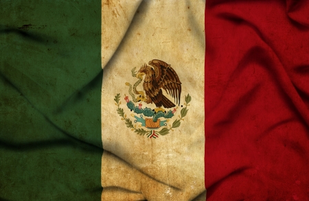 Mexico waving flagの写真素材