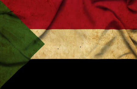 Sudan waving flagの写真素材