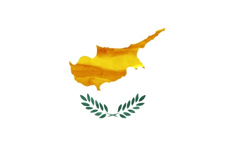 Painted flag of Cyprusの写真素材