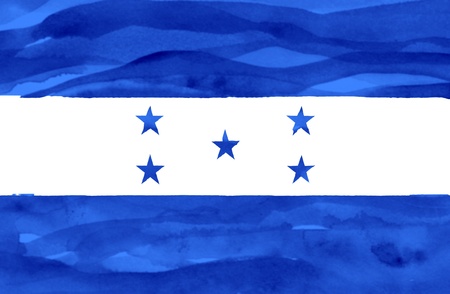 Painted flag of Hondurasの写真素材