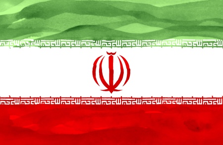 Painted flag of Iranの写真素材