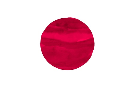 Painted flag of Japanの写真素材
