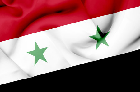 Syria waving flag