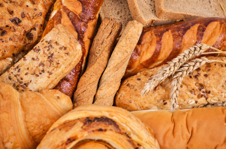 Assortment of baked bread