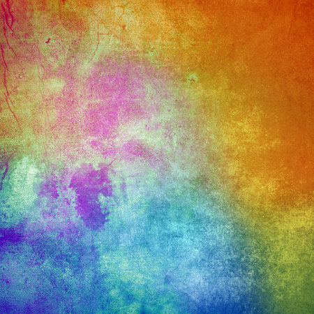 Multicolored grunge paint wall background or texture 