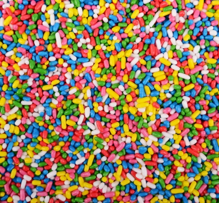 Cake sprinkles bacgroundの写真素材