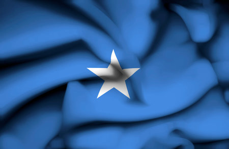Somalia waving flagの写真素材
