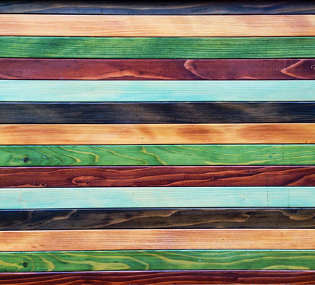 Colorful wood backgroundの写真素材