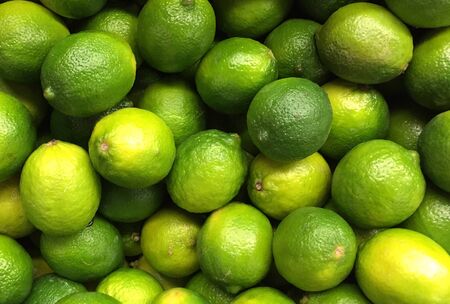 Fresh ripe limesの写真素材