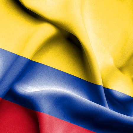 Columbia waving flagの写真素材