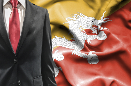 Man in suit from Bhutanの写真素材