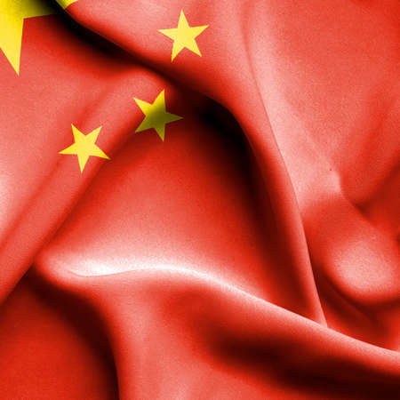 China waving flagの写真素材