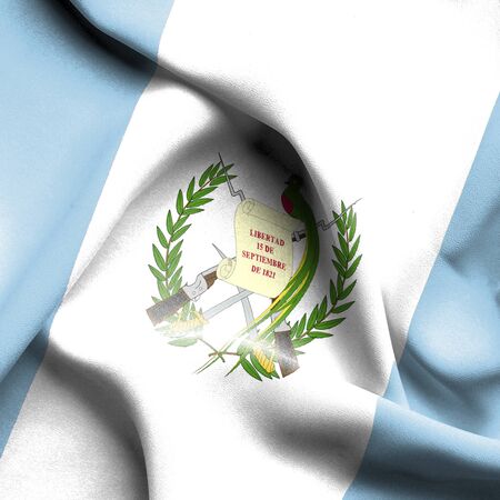 Guatemala waving flagの写真素材