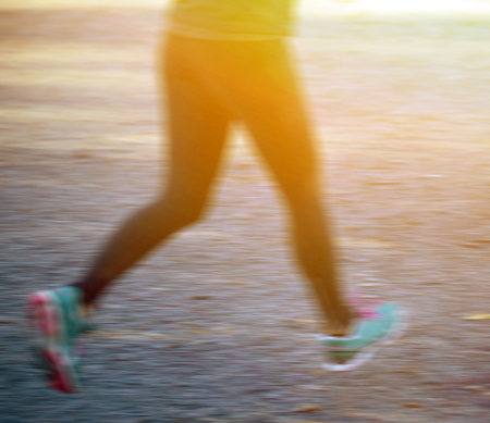 Running motionの写真素材