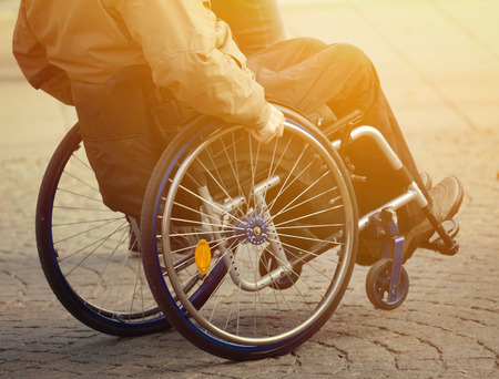 Man in wheelchairの写真素材