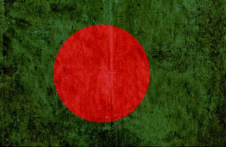 Grungy paper flag of Bangladeshの写真素材