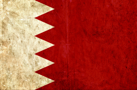 Grungy paper flag of Bahrainの写真素材