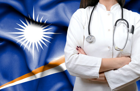 Conceptual image of national healthcare system in Marshall Islandsの写真素材