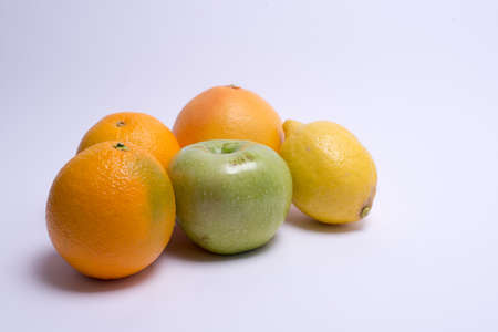 fruits isolated on a white background. Selective focusの写真素材