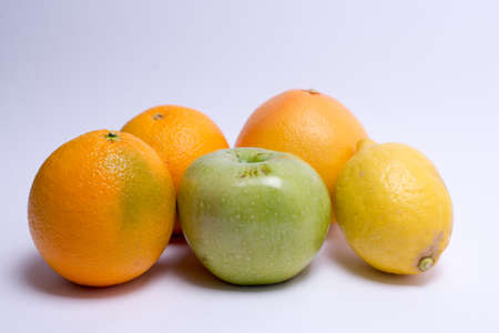 fruits isolated on a white background. Selective focusの写真素材