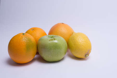 fruits isolated on a white background. Selective focusの写真素材