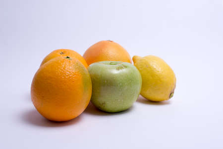 fruits isolated on a white background. Selective focusの写真素材
