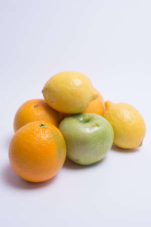 fruits isolated on a white background. Selective focusの写真素材