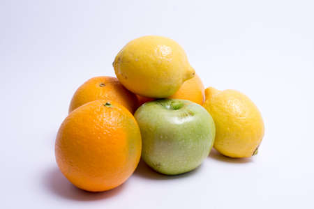 fruits isolated on a white background. Selective focusの写真素材