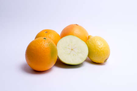 fruits isolated on a white background. Selective focusの写真素材