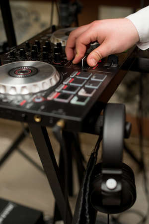 DJ Remote control light in the concert hall.の写真素材