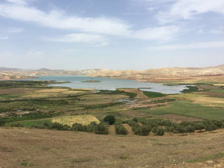 Lake On A Road Tripの写真素材