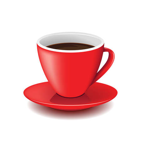 Red coffee cupのイラスト素材