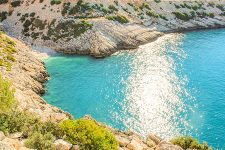 beautiful tropical sea beach top view. High quality photoの写真素材